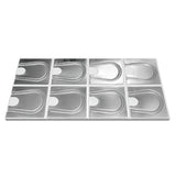 Umlenkplatte für Trockenbauelement Alu, Verlegeabstand 12,5 cm, EPS 035 DEO dh, 1.000 x 500 x 30, 10 Stück, MC10000076