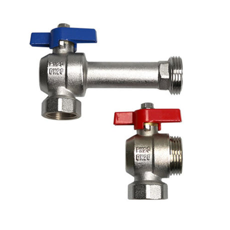 Kugelhahn verlängerte Bauform Set 1" IG x 1" AG Eck, flachdichtend, MC10000195
