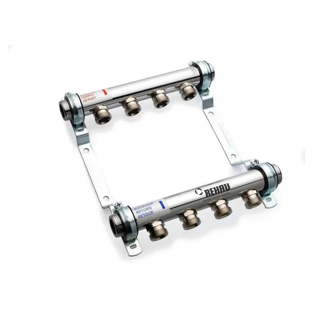 REHAU Heizleitungsverteiler HLV 6 - Edelstahl, 11102081001