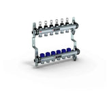 REHAU Verteiler HKV-D Easyflow Edelstahl 6 Kreise, mit Durchflussanzeige min/max, 13831601200