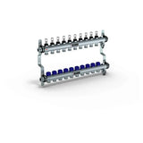 REHAU Verteiler HKV-D Easyflow Edelstahl 10 Kreise,mit Durchflussanzeige min/max, 13832001200