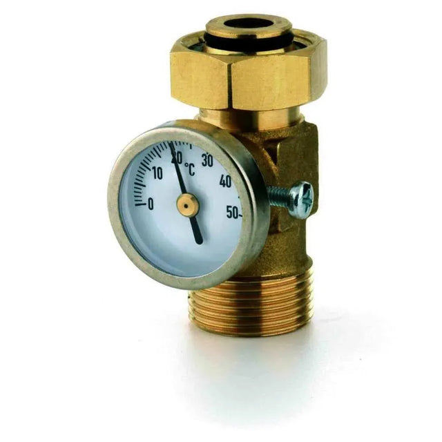 REHAU T-Rücklaufthermometer zur Montage am Heizkreisverteiler, 12400011001