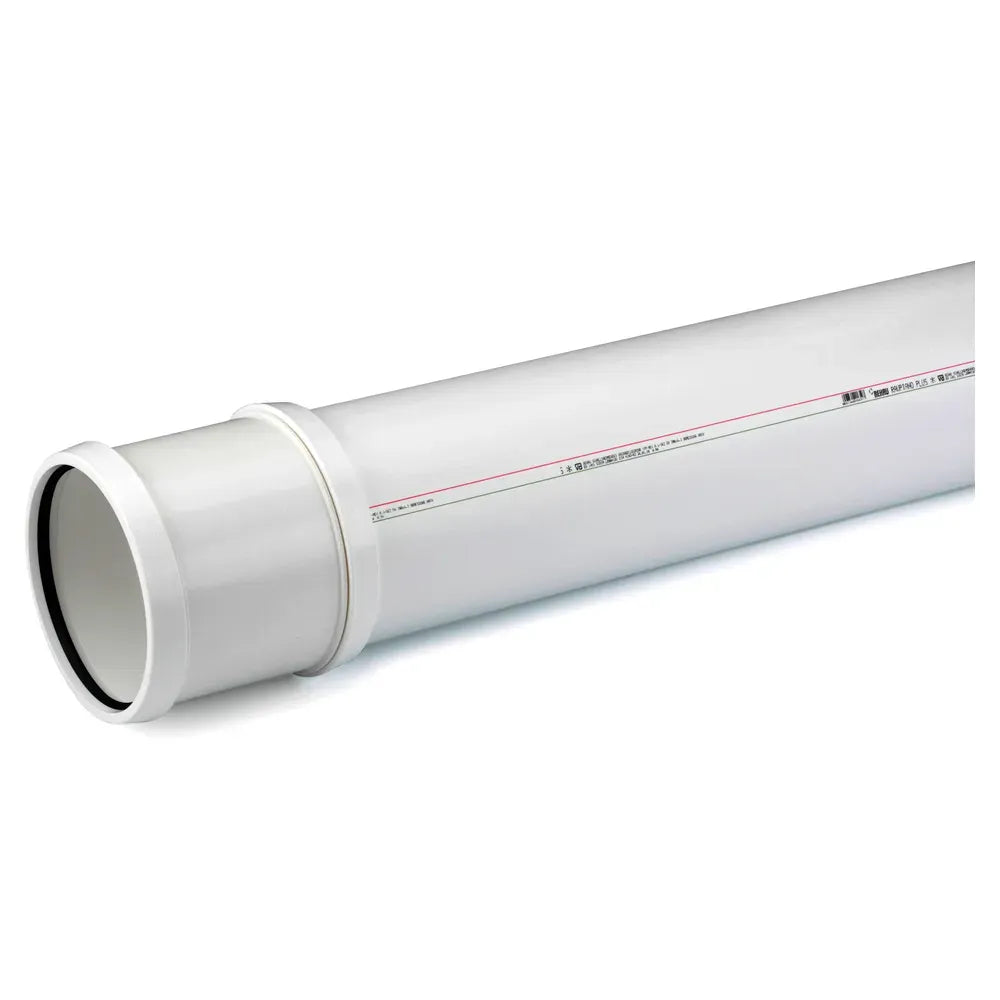 REHAU RAUPIANO PLUS Abflussrohr DN 200, Baulänge 2000 mm, 11230251222