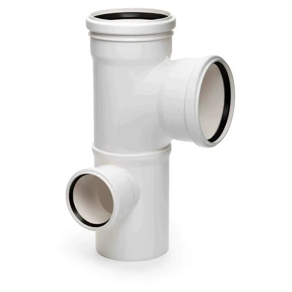 REHAU RAUPIANO PLUS Stufenabzweig links DN 110/90/75, 87 Grad, 11026891002