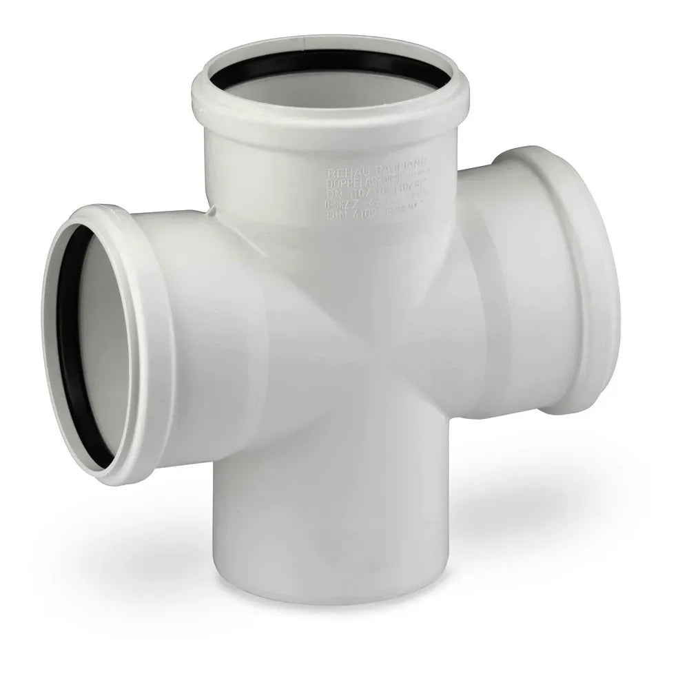 REHAU RAUPIANO PLUS Doppelabzweig DN 110/110/110, 87 Grad, 11215541001