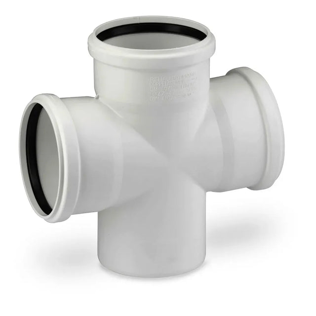 REHAU RAUPIANO PLUS Doppelabzweig DN 110/110/110, 87 Grad, 11215541001