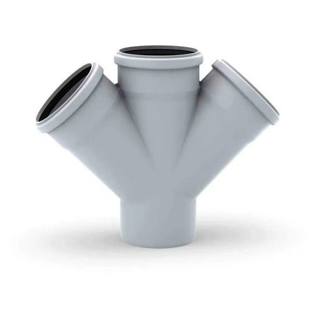 REHAU RAUPIANO PLUS Doppelabzweig DN 110/110/110, 45 Grad, 11229641001