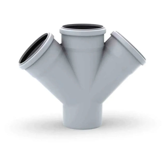 REHAU RAUPIANO PLUS Doppelabzweig DN 110/110/110, 45 Grad, 11229641001