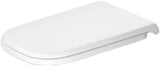 Duravit WC-Sitz D-Code mit SoftClose Scharniere edelstahl, lang, weiß, 0060390000