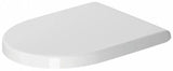 Duravit WC-Sitz Starck 3 ohne SoftClose Scharniere edelstahl, weiß, 0063810000