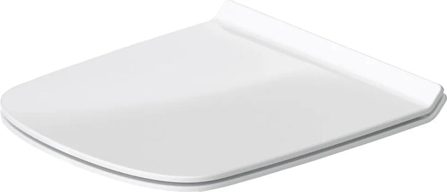 Duravit WC-Sitz DuraStyle ohne SoftClose Scharniere edelstahl, weiß, 0063710000
