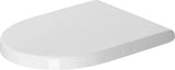Duravit WC-Sitz Starck 3 mit SoftClose Scharniere edelstahl, weiß, 0063890000