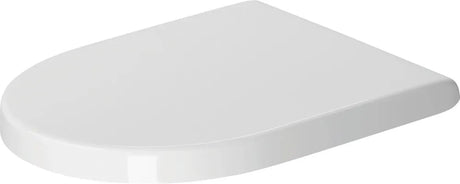 Duravit WC-Sitz Starck 3 mit SoftClose Scharniere edelstahl, weiß, 0063890000