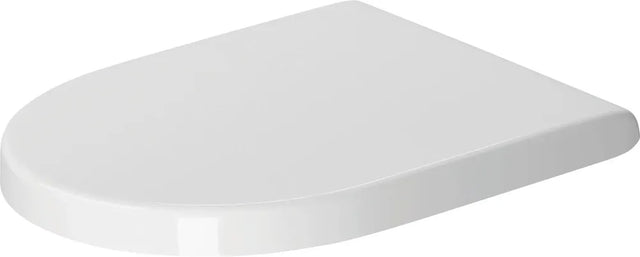 Duravit WC-Sitz Starck 3 mit SoftClose Scharniere edelstahl, weiß, 0063890000