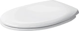 Duravit WC-Sitz ohne Absenkautomatik Scharniere edelstahl, weiß, 0064200000