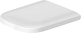 Duravit WC-Sitz Happy D.2 mit SoftClose Scharniere edelstahl, weiß, 0064590000
