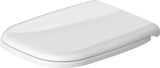 Duravit WC-Sitz D-Code ohne SoftClose Scharniere edelstahl, weiß, 0067310000