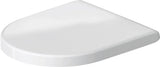 Duravit WC-Sitz ohne SoftClose Scharniere edelstahl, weiß, 0069810000