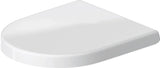 Duravit WC-Sitz mit SoftClose Scharniere edelstahl, weiß, 0069890000