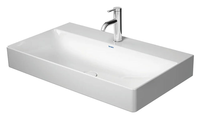Duravit Möbelwaschtisch DuraSquare 800mm o. ÜL, mit HLB, 1 HL, weiß, 2353800041