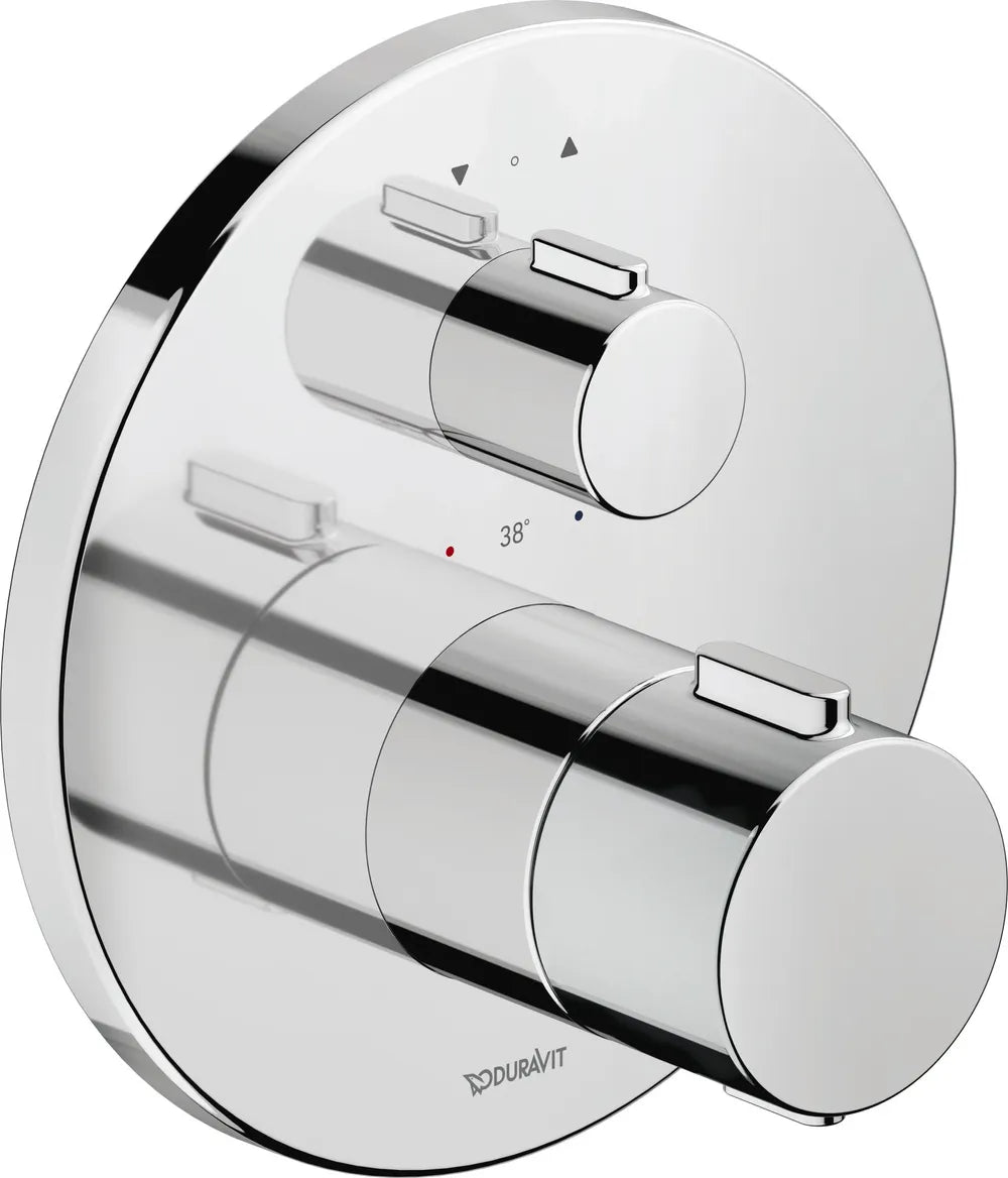 Duravit Thermostat Unterputz,Rund Verbrauer 2, Chrom HG, TH4200014010