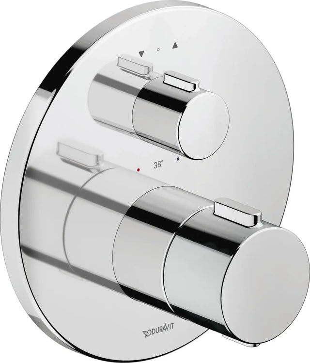 Duravit Thermostat Unterputz,Rund Verbrauer 2, Chrom HG, TH4200014010