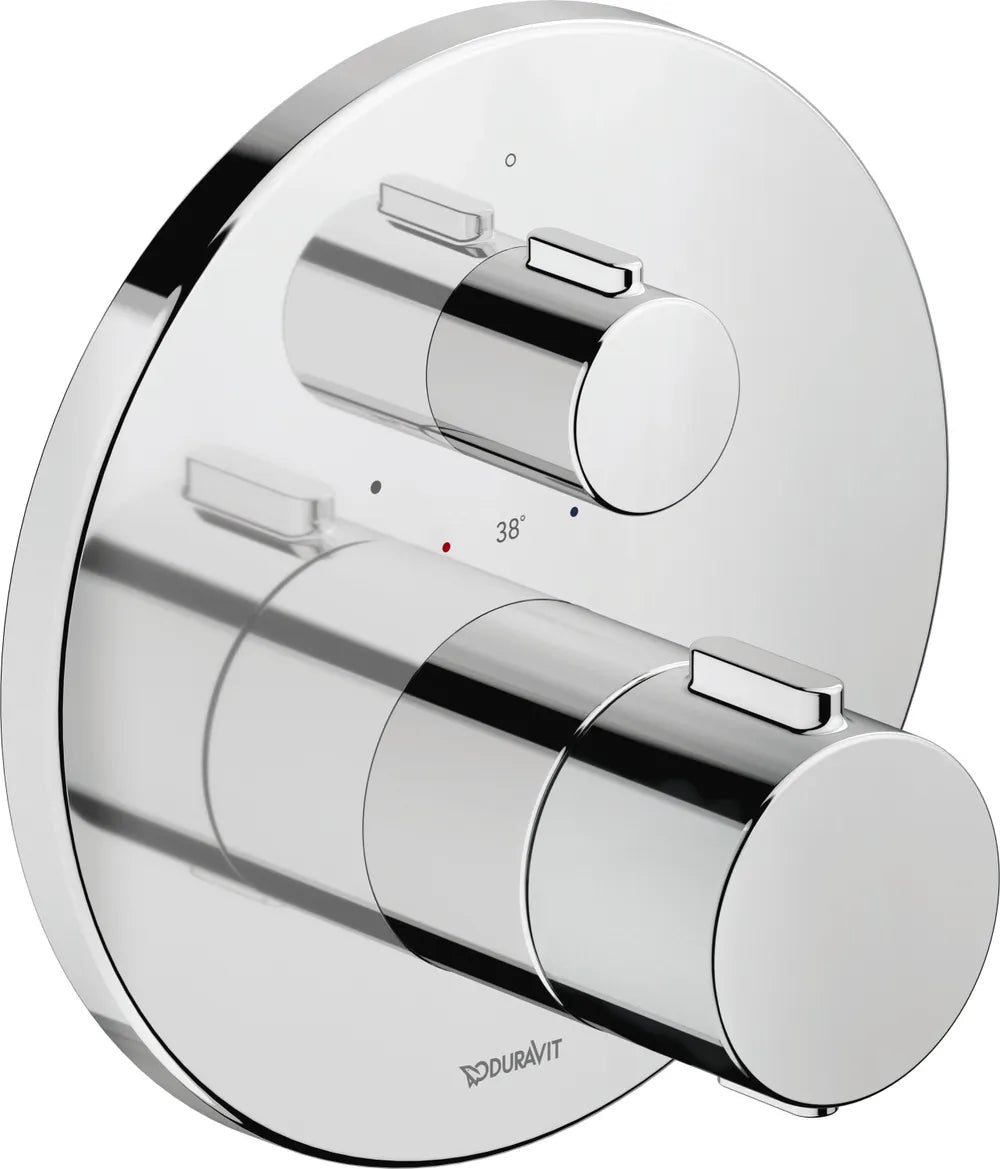 Duravit Thermostat Unterputz,Rund Verbrauer 1, Chrom HG, TH4200016010