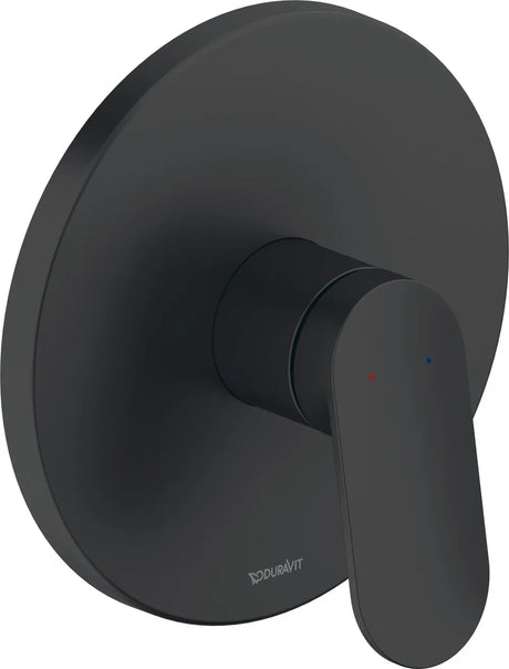 Duravit Wave Einhebel-Brausemischer UP Keramikmischsystem, Schwarz Matt, WA4210010046