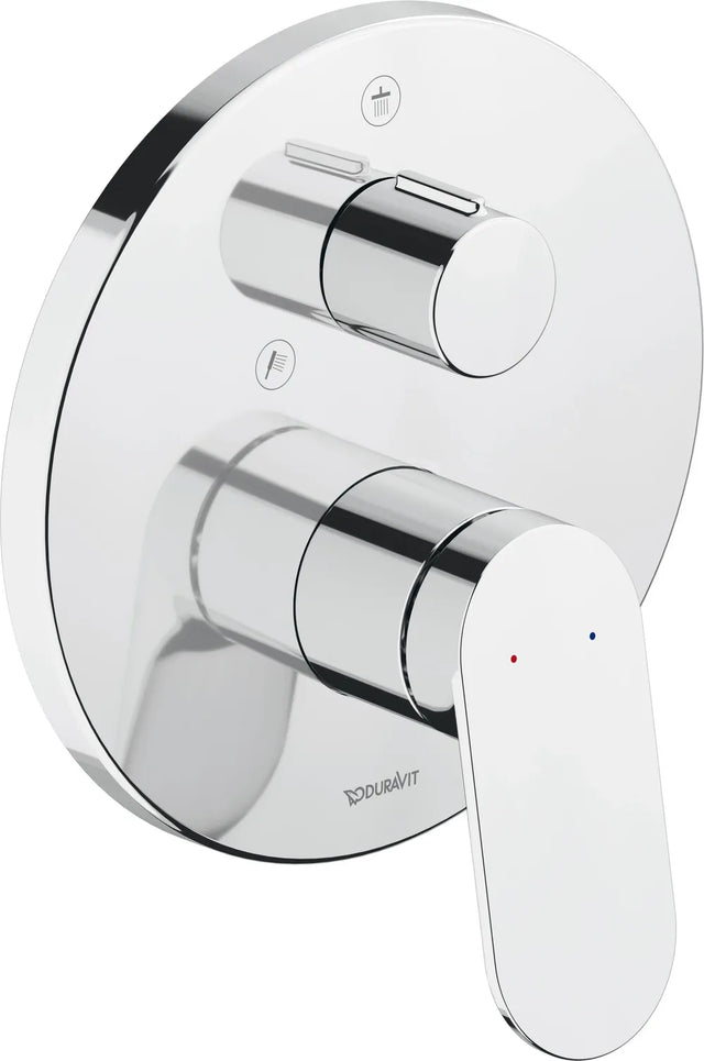 Duravit Wave Einhebel-Brausemischer UP Keramikmischsystem, Umstellvent.,Chom HG, WA4210012010