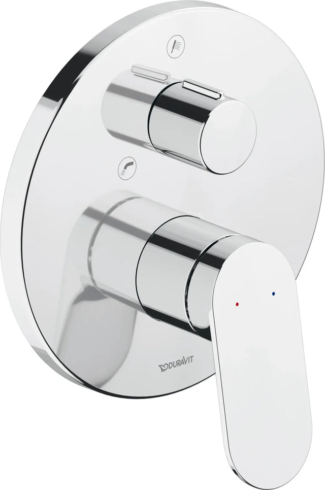 Duravit Wave Einhebel-Wannenmischer UP Keramikmischsyst.,Umstellvent.,Chrom HG, WA5210012010
