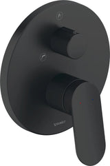 Duravit Wave Einhebel-Wannenmischer UP Keramikmischsys.,Umstellvent.,Schwarz M., WA5210012046