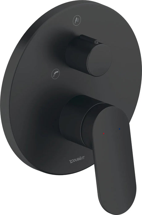 Duravit Wave Einhebel-Wannenmischer UP Keramikmischsys.,Umstellvent.,Schwarz M., WA5210012046