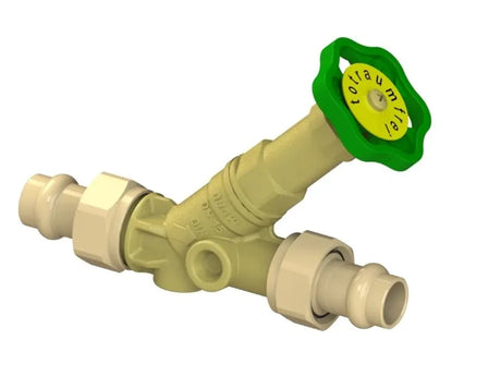 JS Freistromventil, mit Pressanschluss (Außengewinde) MULTI, ohne Entleerung, mit nicht steigender Spindel, DN15, Pressdurchmesser 15mm, DVGW geprüft, 0015821500001