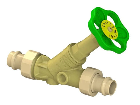 JS Freistromventil, mit Pressanschluss (Außengewinde) MULTI, ohne Entleerung, mit nicht steigender Spindel, DN20, Pressdurchmesser 18mm, DVGW geprüft, 0015821800001