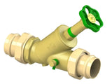 JS KFR-Ventil, mit Pressanschluss (Außengewinde) MULTI, mit Entleerung, mit nicht steigender Spindel, DN50, Pressdurchmesser 54mm, DVGW geprüft, 0016875400001