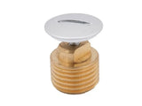 JS Verschlussstopfen mit verchromter Schlitzschraube, DN20, 3/4'' aus Messing, 0018382000001