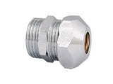 JS Quetschverschraubung auf Nippel mit Außengewinde, DN8, 3/8'' x 3/8'' x 8mm, verchromt, 0018871008001