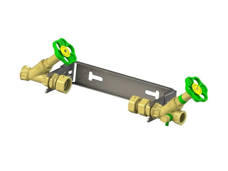 JS Wasserzähler-Einbaugarnitur waagerecht, mit Dauerdurchfluss Q3=4m^3/h, 1 1/4'' x 1 1/4'', Bügel aus Edelstahl, verstellbar, 0022103000001