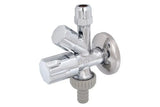 JS Kombi-Eckventil, selbstdichtend, Schlauchverschraubung, Designgriff, 1/2'', poliert und verchromt, 0071151550001