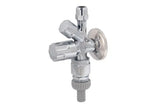 JS Kombi-Eckventil, nicht selbstdichtend, Rohrbelüfter, Schlauchverschraubung, Designgriff, 1/2'', poliert und verchromt, 0071801550001