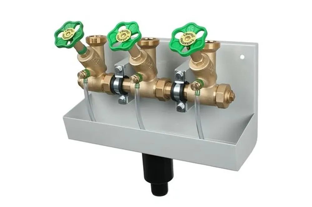 JS ATV-Station, mit steigender Spindel, 3-fach, DN25, Eingang 1'', oberer Ausgang 1 1/2'', 0075632502001