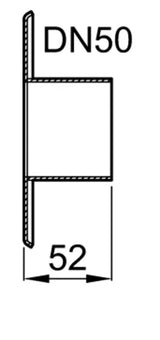ACO Zulaufstutzen DN 50 fSinkamat-S/Z aus VA 1.4301, 0159.03.37