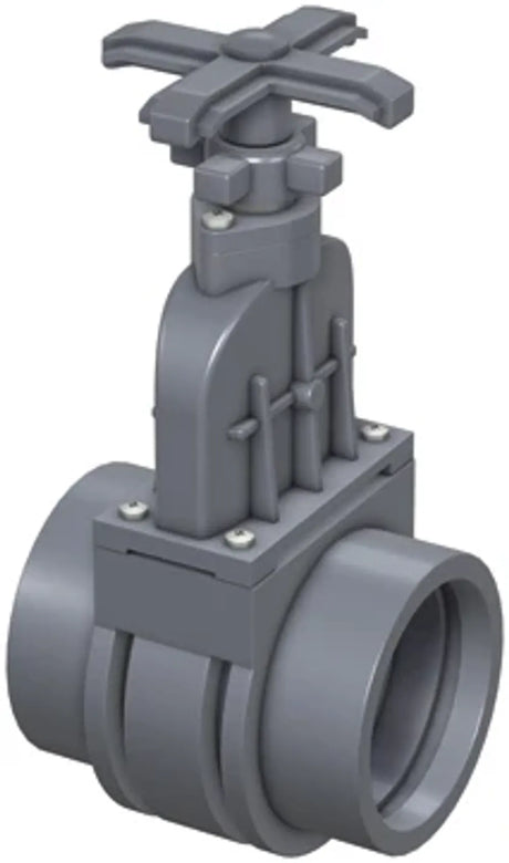 ACO Zulaufschieber DN/OD110 mit zwei Steckmuffen aus PVC, 0175.13.84