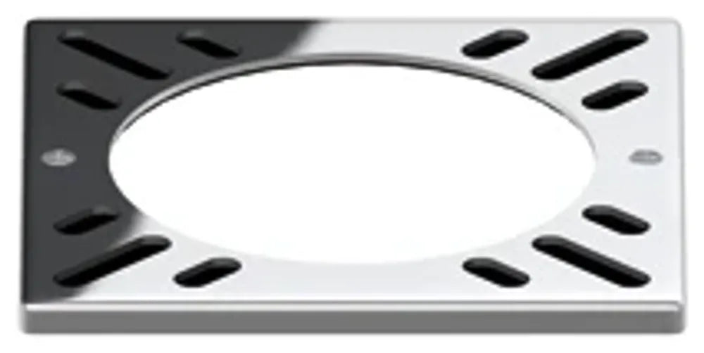 ACO Edelstahlrost quadratisch 117x117mm V2A, Höhe 7,5 mm für Fallrohr, 0174.52.60