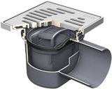 ACO Kellerablauf DN/OD110 197x197 1,5Grad/1,6l/s PP/ K3 aus Kunststoff, 2120.00.77