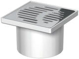 ACO Easy-Flow Aufsatzstück D125/ 150x150/ PE/Schlitzrost V2A/ K3, 2700.77.11