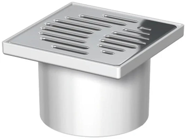 ACO Easy-Flow Aufsatzstück D125/ 150x150/ PE/Schlitzrost V2A/ K3, 2700.77.11