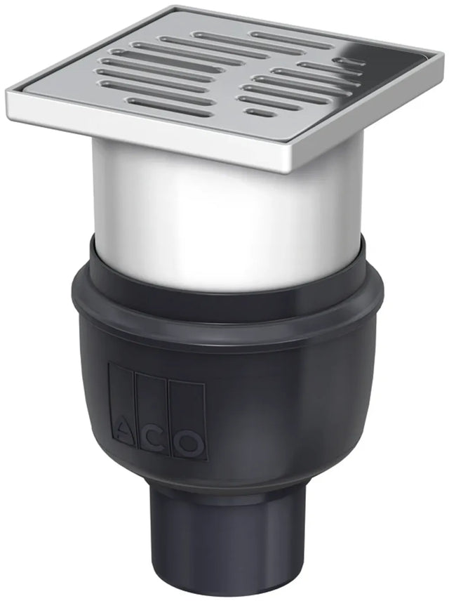 ACO Easy-Flow Bodenablauf DN70/150x150/90Grad/1,6l/s Kst/ K3/ Halter./ WS50, 2710.55.77