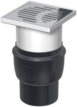ACO Easy-Flow Bodenablauf DN100/150x150/90Grad/1,6l/s Kst/ K3/ Halter./ WS50, 2810.55.77