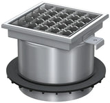 ACO Aufsatzstück 200x200/L15/ V2A/rutschh./mit Gitterrost, 5084.92.00